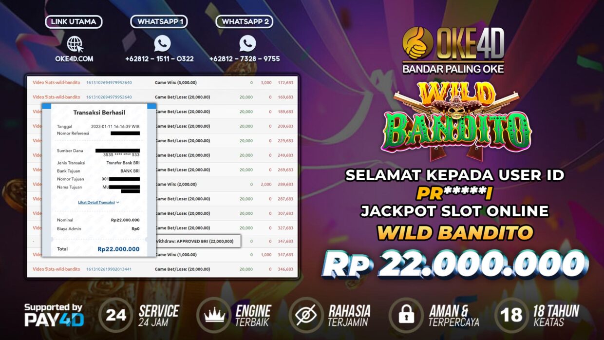 BUKTI PEMBAYARAN MEMBER JP SLOT ONLINE DI OKE4D USER ID PRI