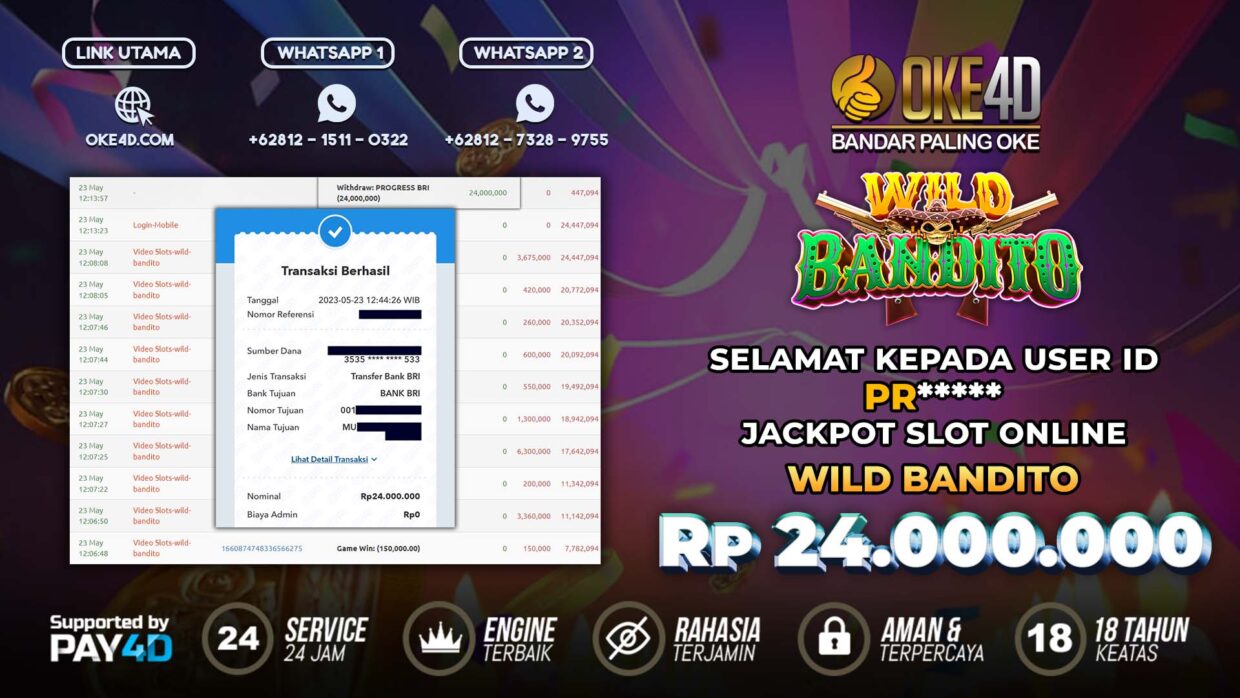 BUKTI PEMBAYARAN MEMBER JP SLOT ONLINE DI OKE4D USER ID PR2