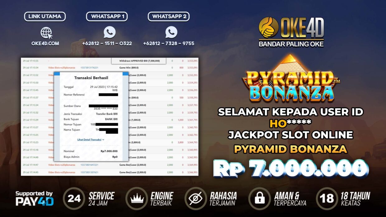 BUKTI PEMBAYARAN MEMBER JP SLOT ONLINE DI OKE4D USER ID HO