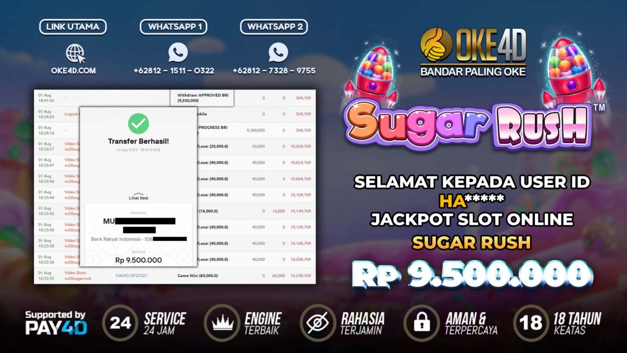 BUKTI PEMBAYARAN MEMBER JP SLOT ONLINE DI OKE4D USER ID HA